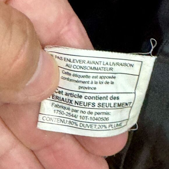 Soia & Kyo Herringbone Down Parka with fur lined zip off hood. Size Petite Small - Picture 8 of 10